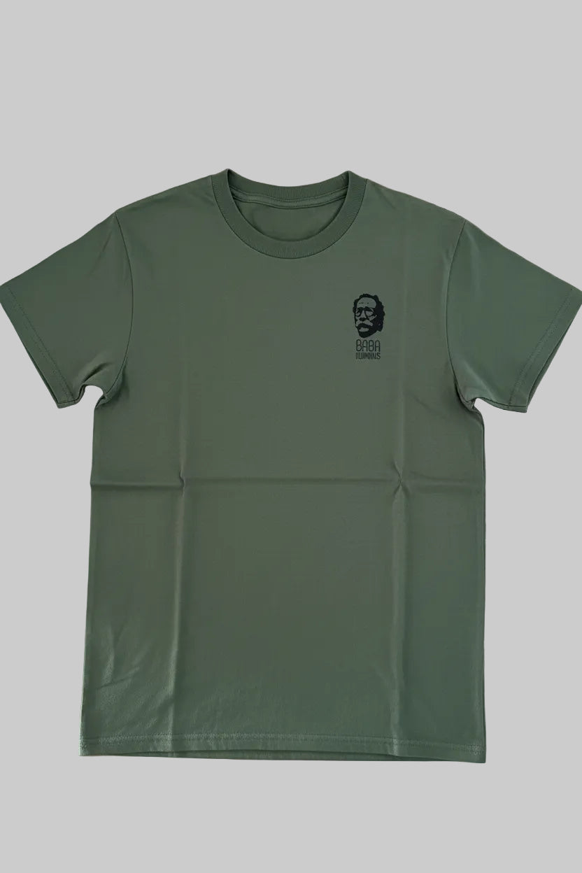 T-Shirt Baba Hummus vert